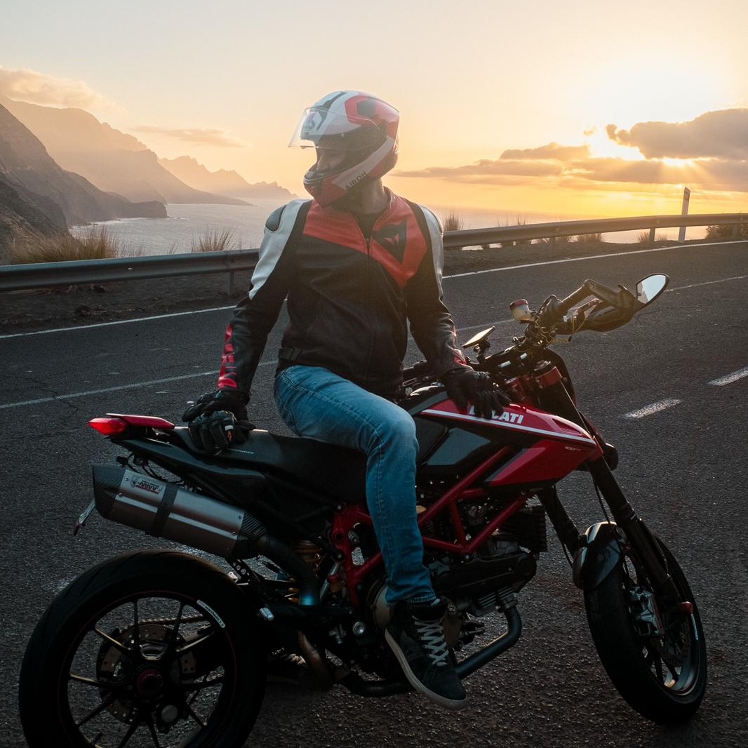 The author on scenic Gran Canaria costal road