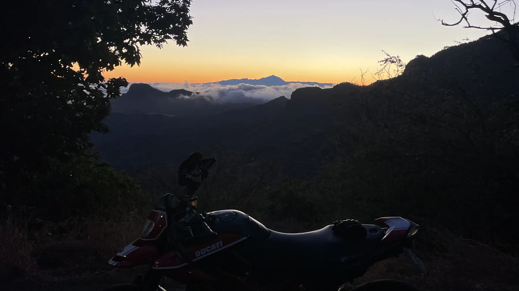 Mountain pass with volcanic landscape in Gran Canaria